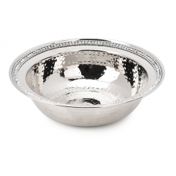 Stainless Steel Medium Bowl wihth Rhinestones